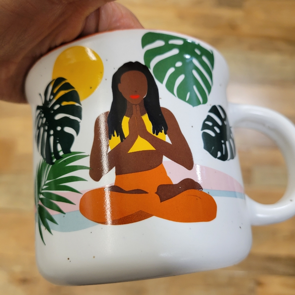Yoga woman mug